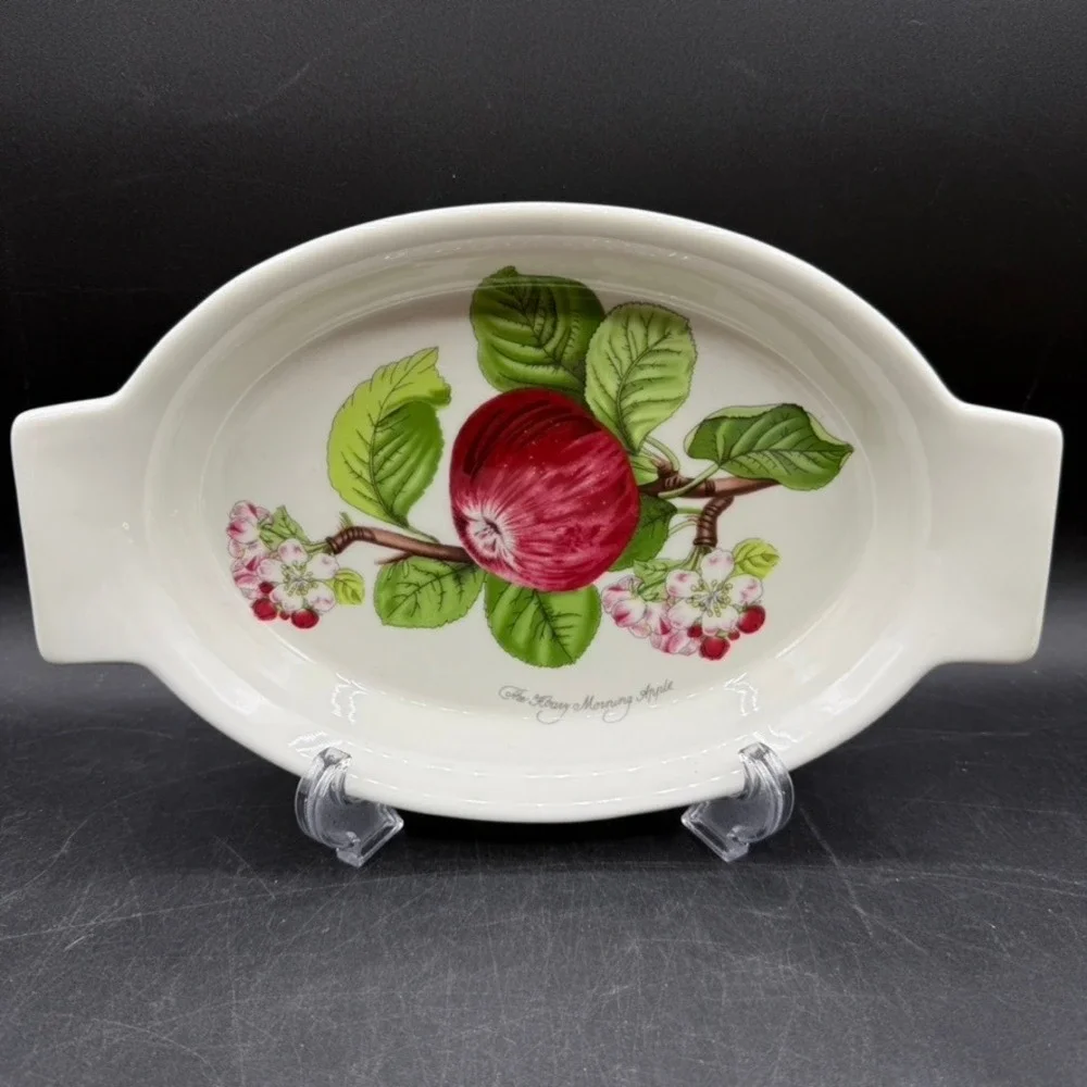 Portmeirion Pomona Morning Apple Oval Au Gratin Baking Serving Dish 12-3/4